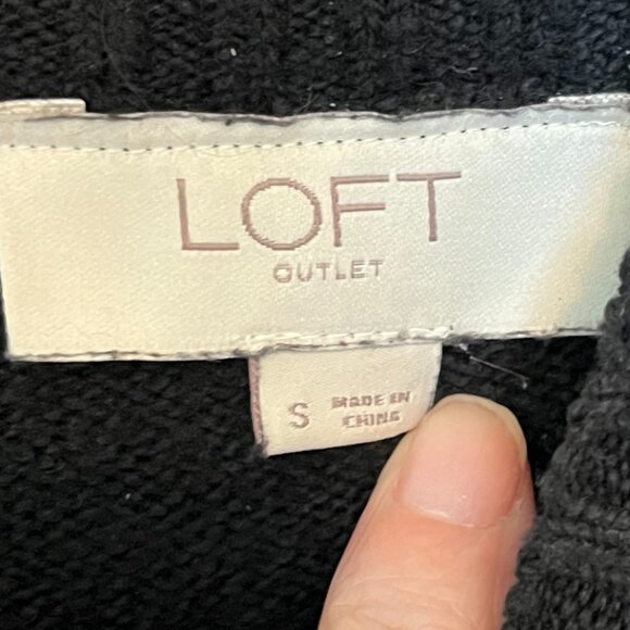 Loft Black Sweater Size Small - Picture 3 of 6